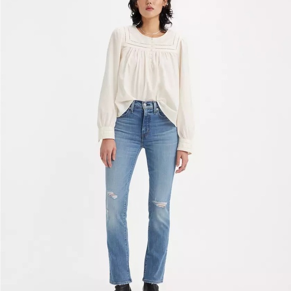 Levi's Denim - Levi's 724 High Rise Straight Blue Jeans